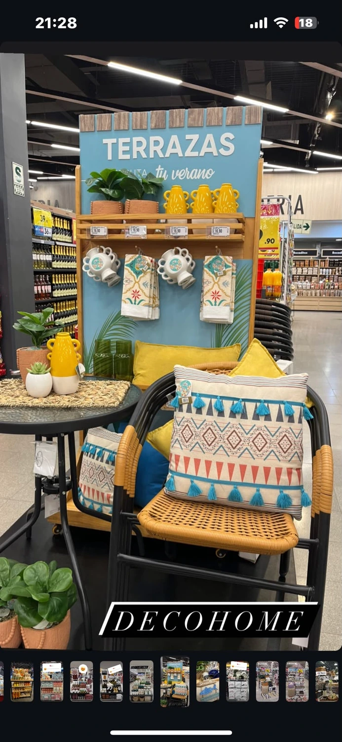 Terrazas — ambientación de temporada con textiles, vajilla, color y accesorios pensados para inspirar el uso del espacio exterior.