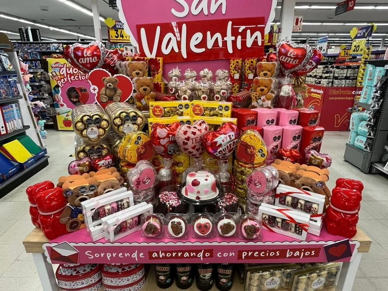 Campaña de San Valentín en punto de venta